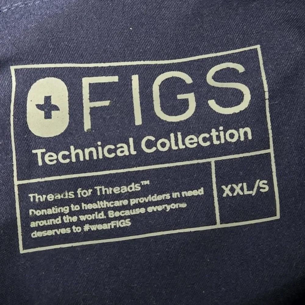 FIGS Men Scrub Pants XXL/S Navy Blue Tansen Jogger Technical Collection READ